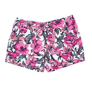 GAP Women's Tropical Floral Print Linen Cotton Blend Casual Shorts sz6